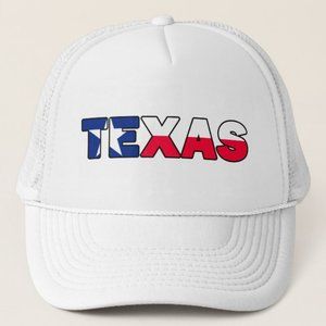 white Texas trucker hat